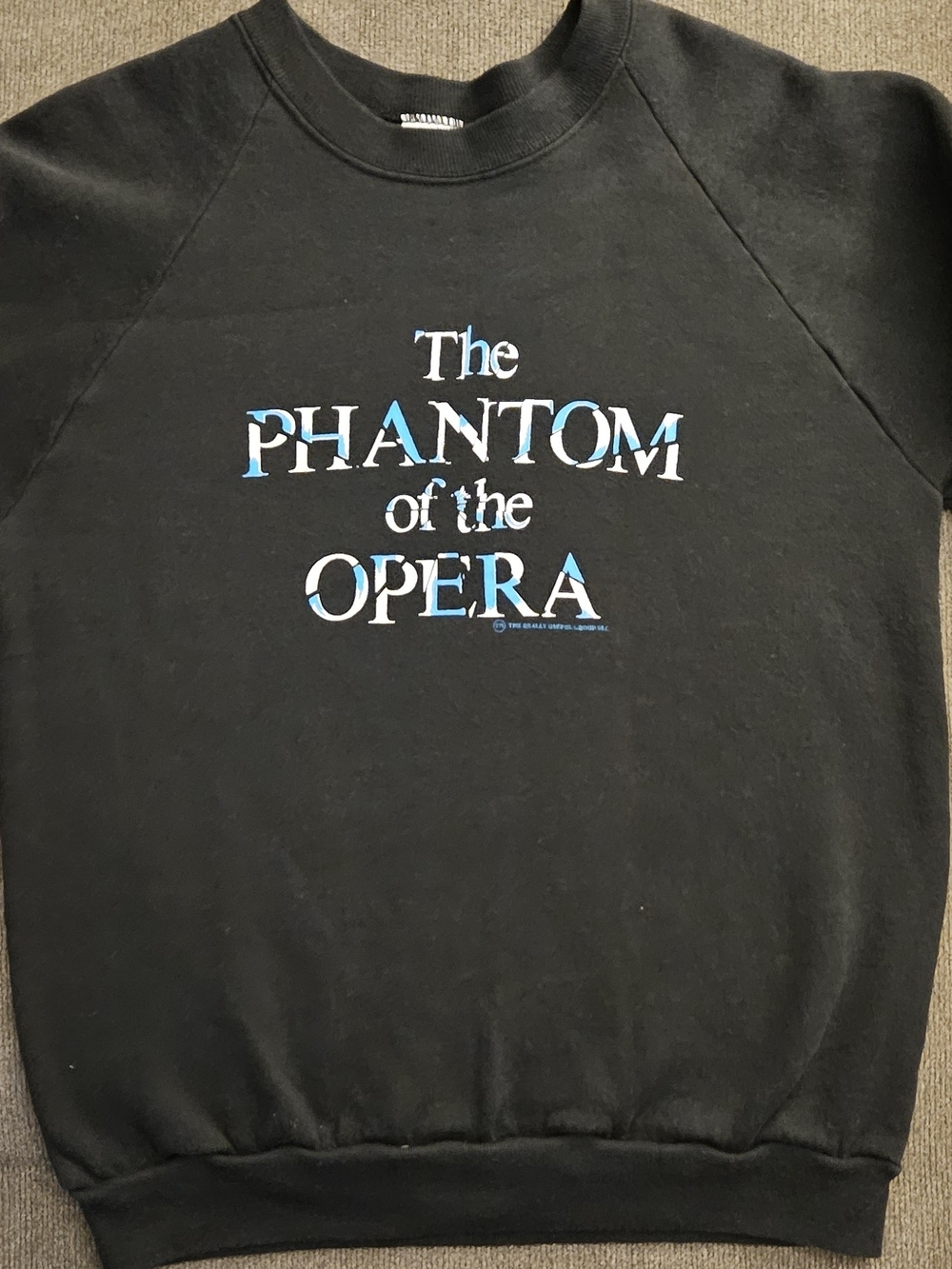 '80s The Phantom Of The Opera Sweatshirt Medium Vintage Crewneck Broadway RARE
